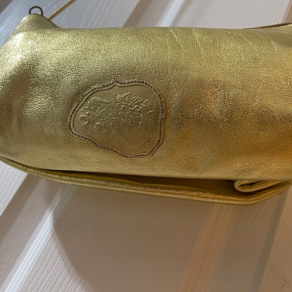 Carlos Falchi Gold Crossbody Bag - Picture 2 of 7